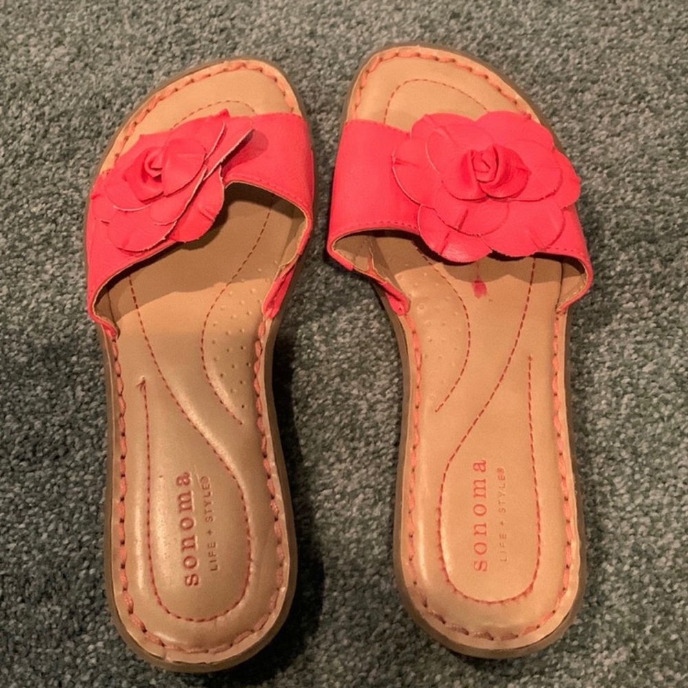 Like new Sonoma coral sandals - Picture 2 of 3